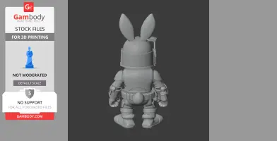 Bugs Bunny Boba Fett Ring Figure