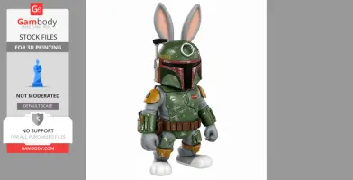 Bugs Bunny Boba Fett Ring Figure