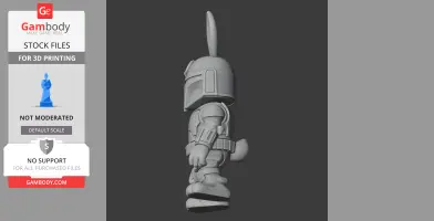 Bugs Bunny Boba Fett Ring Figure