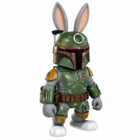 Bugs Bunny Boba Fett Ring Figure