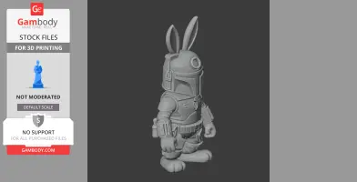 Bugs Bunny Boba Fett Ring Figure