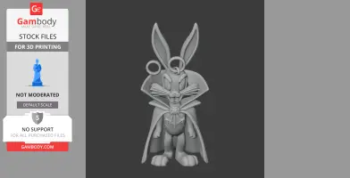 Bugs Bunny Dracula Ring Figure