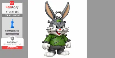 Bugs Bunny Frankenstein Ring Figure