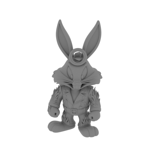 Bugs Bunny Ghost Rider Ring Figure.stl