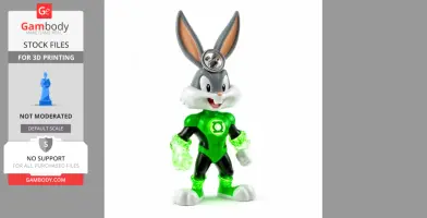 Bugs Bunny Green Lantern Ring Figure