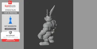 Bugs Bunny Hulk Ring Figure