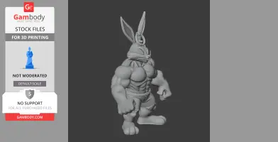 Bugs Bunny Hulk Ring Figure