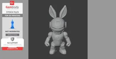 Bugs Bunny Iron Man Ring Figure