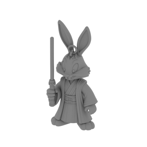 Bugs Bunny Jedi Ring Figure.stl
