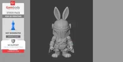 Bugs Bunny Mandalorian Ring Figure