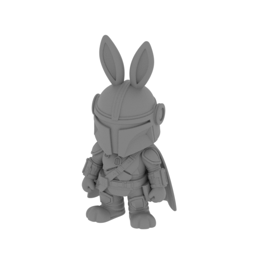 Bugs Bunny Mandalorian Ring Figure.stl