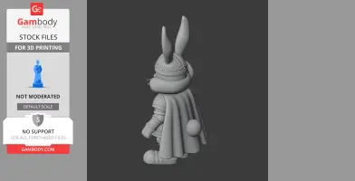 Bugs Bunny Medieval Knight Ring Figure