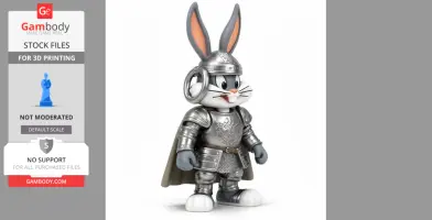 Bugs Bunny Medieval Knight Ring Figure