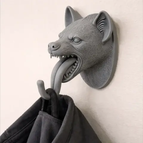 Hyena HEAD WALL HANGER COAT AND KEY HOLDER HOOK
