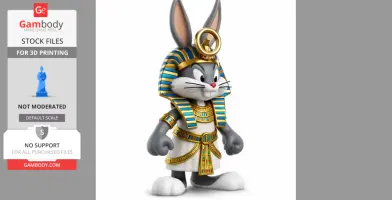 Bugs Bunny Pharaoh Ring Figure