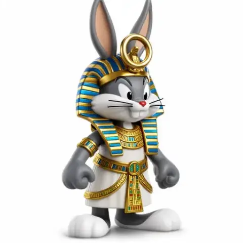Bugs Bunny Pharaoh Ring Figure