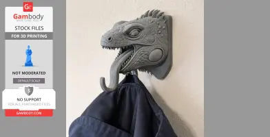 Iguana HEAD WALL HANGER COAT AND KEY HOLDER HOOK