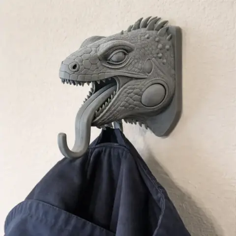 Iguana HEAD WALL HANGER COAT AND KEY HOLDER HOOK