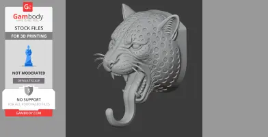 Jaguar HEAD WALL HANGER COAT AND KEY HOLDER HOOK