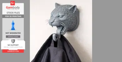 Jaguar HEAD WALL HANGER COAT AND KEY HOLDER HOOK