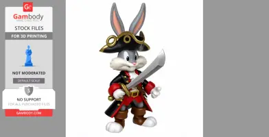 Bugs Bunny Pirate Ring Figure