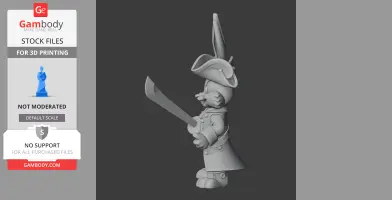 Bugs Bunny Pirate Ring Figure