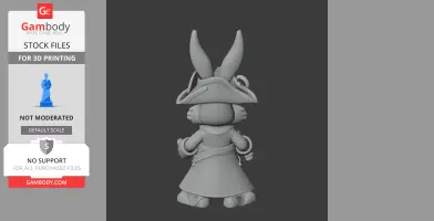 Bugs Bunny Pirate Ring Figure