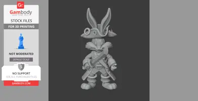 Bugs Bunny Pirate Ring Figure