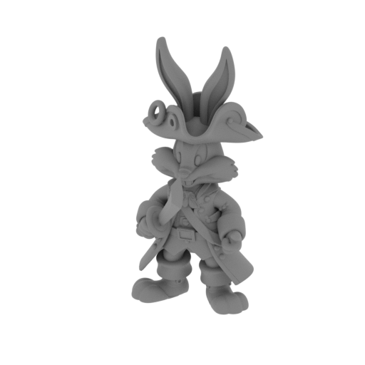 Bugs Bunny Pirate Ring Figure.stl