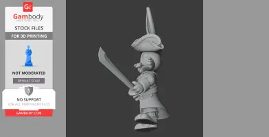 Bugs Bunny Pirate Ring Figure