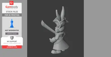 Bugs Bunny Pirate Ring Figure