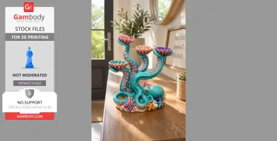 Ocean Tentacle Treasure Organizer STL File for 3D Print