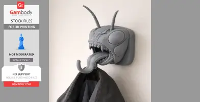Cricket HEAD WALL HANGER COAT AND KEY HOLDER HOOK