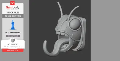Grasshopper HEAD WALL HANGER COAT AND KEY HOLDER HOOK