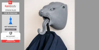 Marmot HEAD WALL HANGER COAT AND KEY HOLDER HOOK