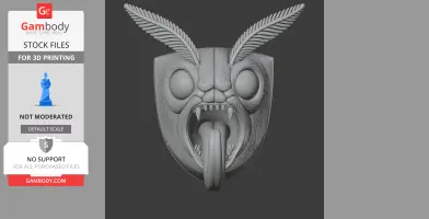 Moth HEAD WALL HANGER COAT AND KEY HOLDER HOOK