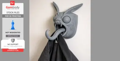Moth HEAD WALL HANGER COAT AND KEY HOLDER HOOK