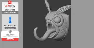 Moth HEAD WALL HANGER COAT AND KEY HOLDER HOOK