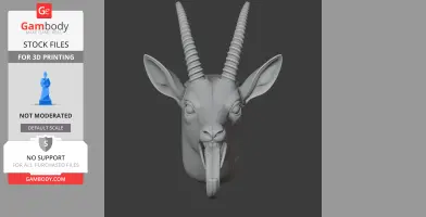 Gazelle HEAD WALL HANGER COAT AND KEY HOLDER HOOK