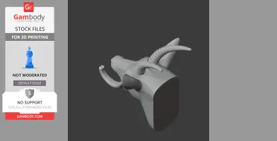 Gazelle HEAD WALL HANGER COAT AND KEY HOLDER HOOK