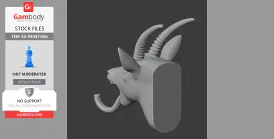 Gazelle HEAD WALL HANGER COAT AND KEY HOLDER HOOK