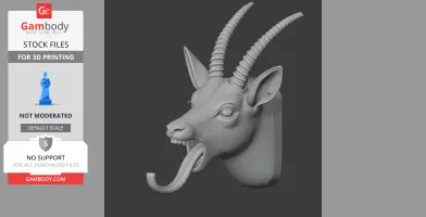 Gazelle HEAD WALL HANGER COAT AND KEY HOLDER HOOK