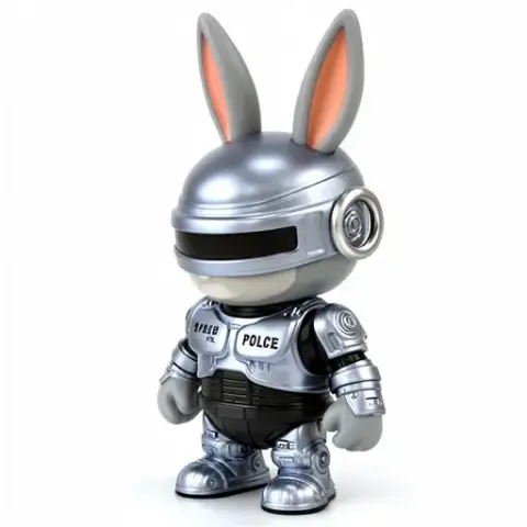 Bugs Bunny Robocop Ring - Mashup Figure STL