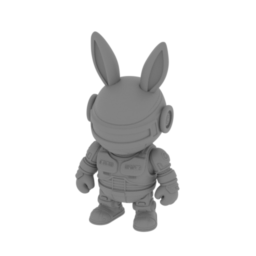 Bugs Bunny Robocop Ring Figure.stl