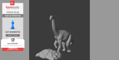 Mendozasaurus - Prehistoric Animal STL