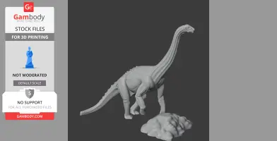 Mendozasaurus - Prehistoric Animal STL
