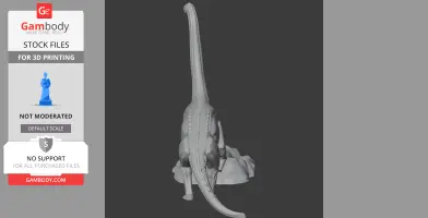 Mendozasaurus - Prehistoric Animal STL