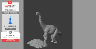 Mendozasaurus - Prehistoric Animal STL