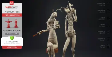 MIB Worms Armed & Relaxed 3D Printer Files | Assembly