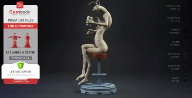 MIB Worms Armed & Relaxed 3D Printer Files | Assembly